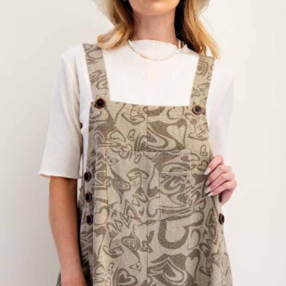 Easel Beige Patterned Jumpsuit - image 4